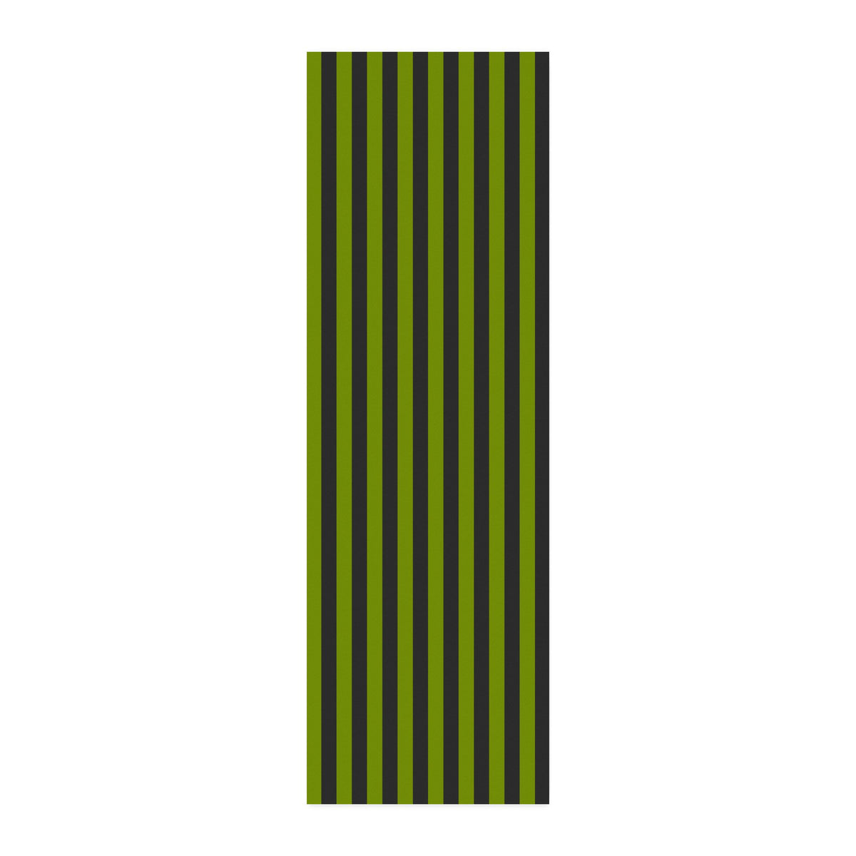 Avocado Green Stripes 100% Cotton Twill Fabric