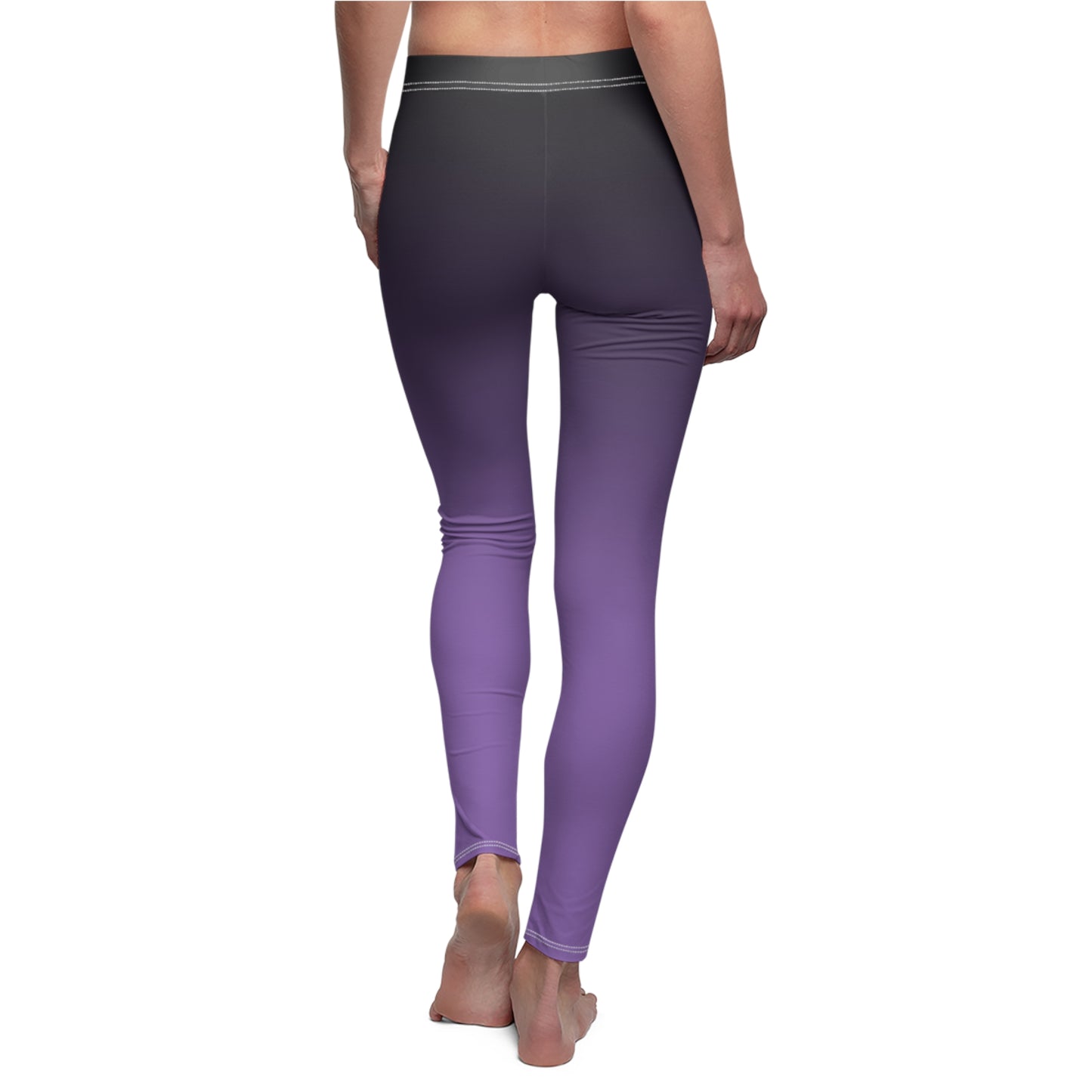 Amethyst Purple Ombré Women's Extra Soft Brushed Suede Leggings