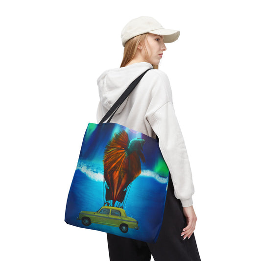 Aquamobile Taxi Service Tote Bag | Surreal Art