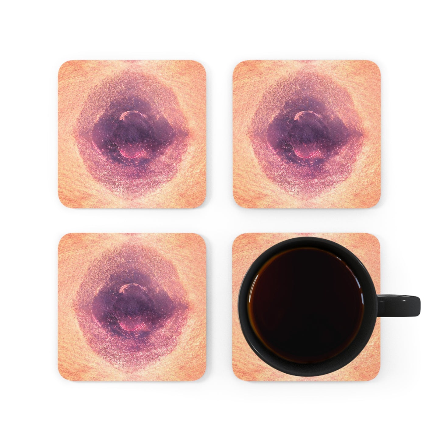 Air Spirits 4-Piece Corkwood Coaster Set