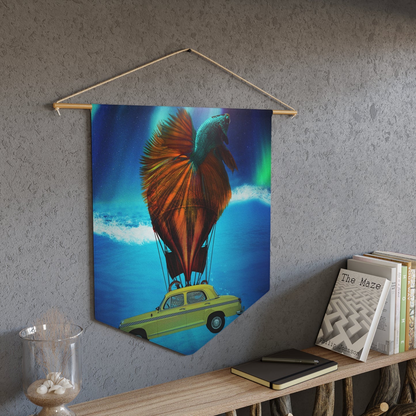 Aquamobile Taxi Service Wood + Twine Tapestry