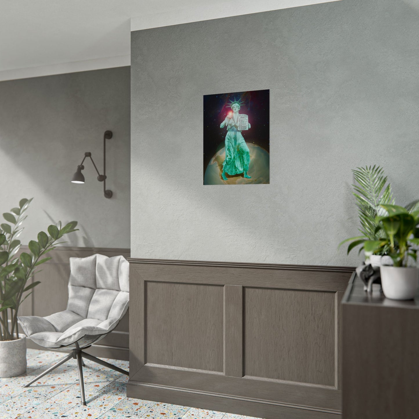 Divine Lady Liberty Fine Art Print | Surreal Art