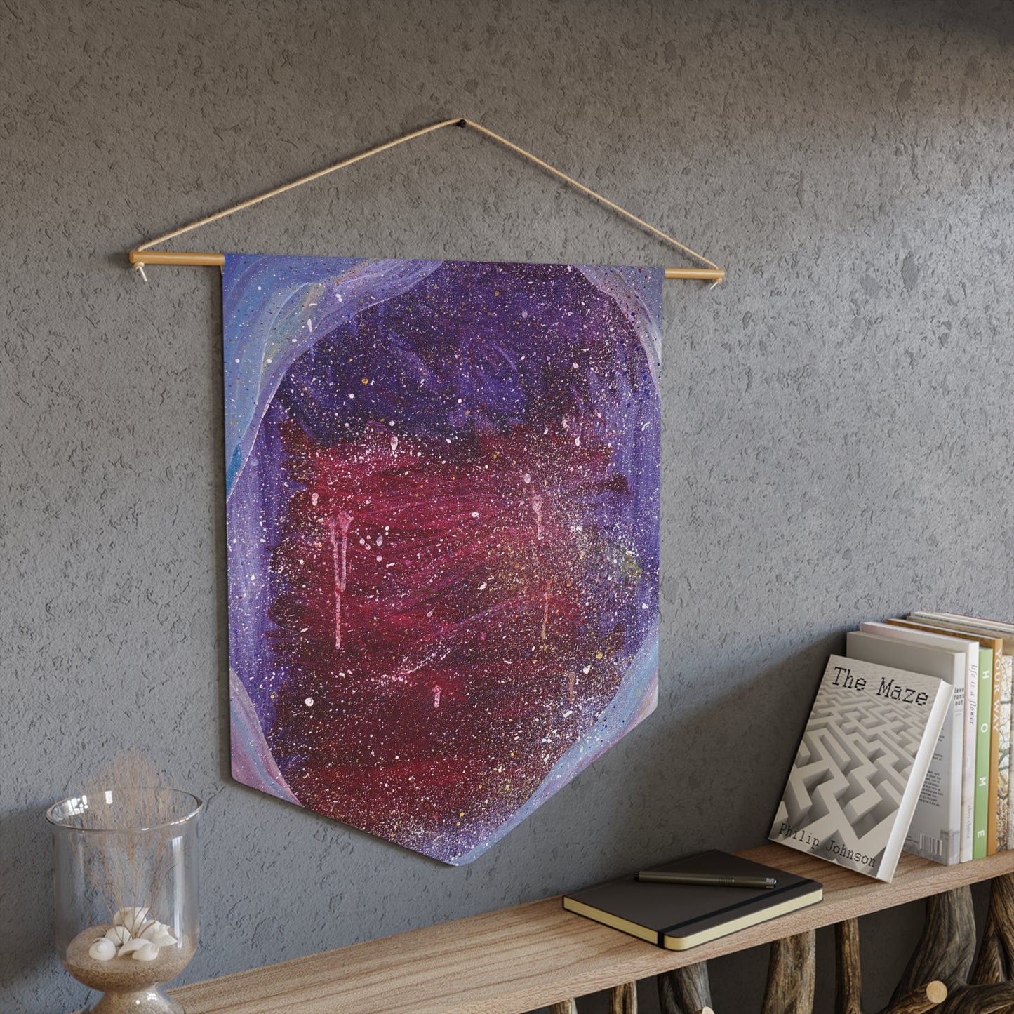 Plato's Cave Painting Wood + Twine Tapestry