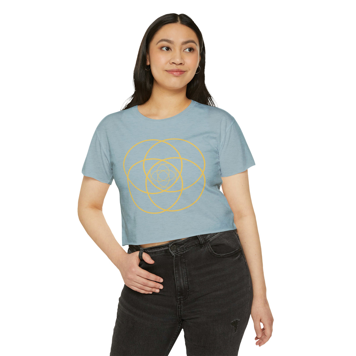 Intersecting Circles Women's Crop Top