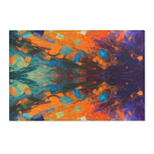Dog Star Rises Abstract Art Indoor Rug