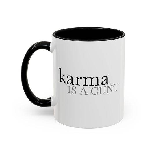 Spicy Karma Colorful Handle Ceramic Mug (11, 15oz)