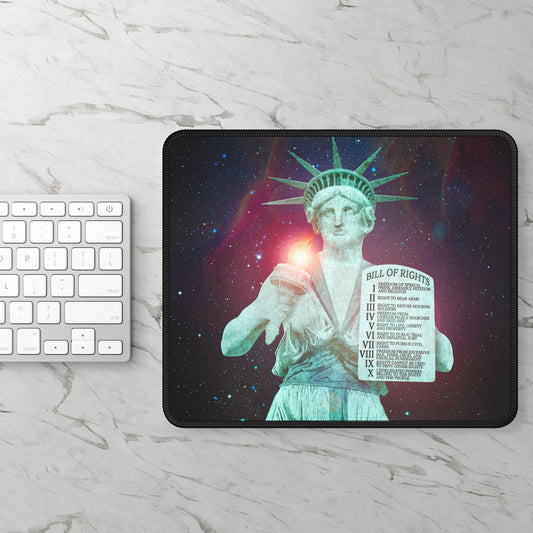 Divine Lady Liberty Large Mouse Pad | Surreal Art