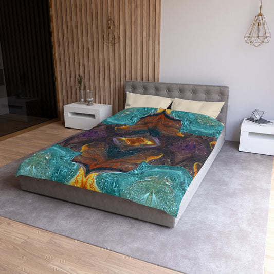 Symmetry of Life Woven Duvet Cover