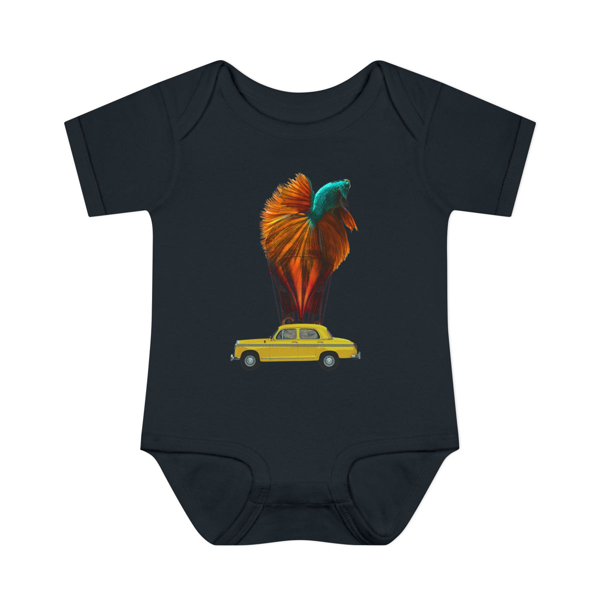Aquamobile Taxi Service 100% Cotton Baby Onesie 6M-18M (multicolors)