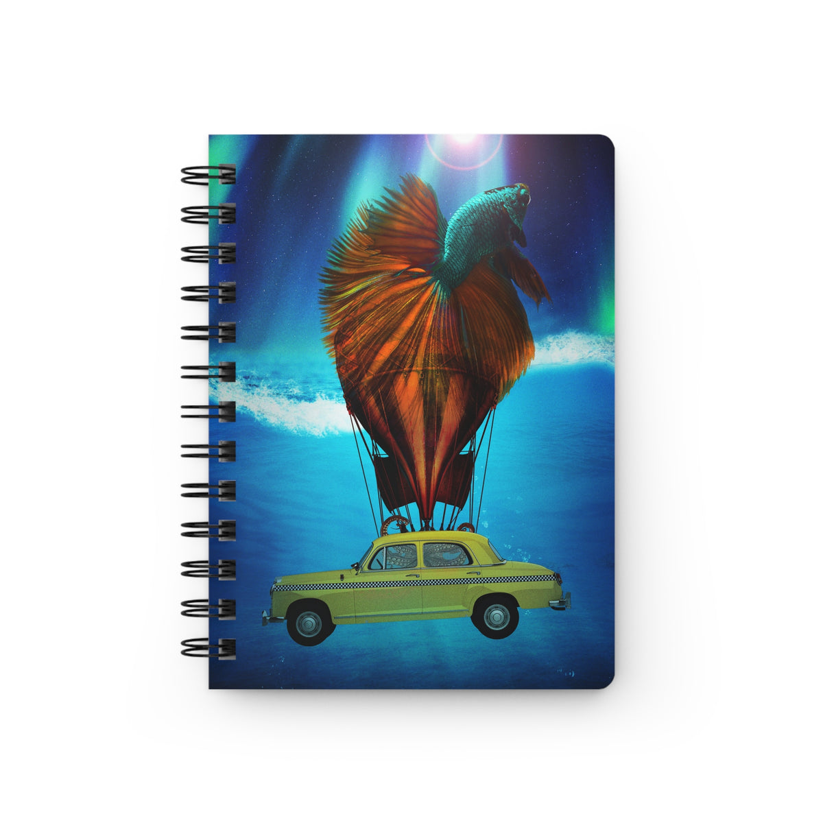 Aquamobile Taxi Service Spiral-Bound Lined Notebook