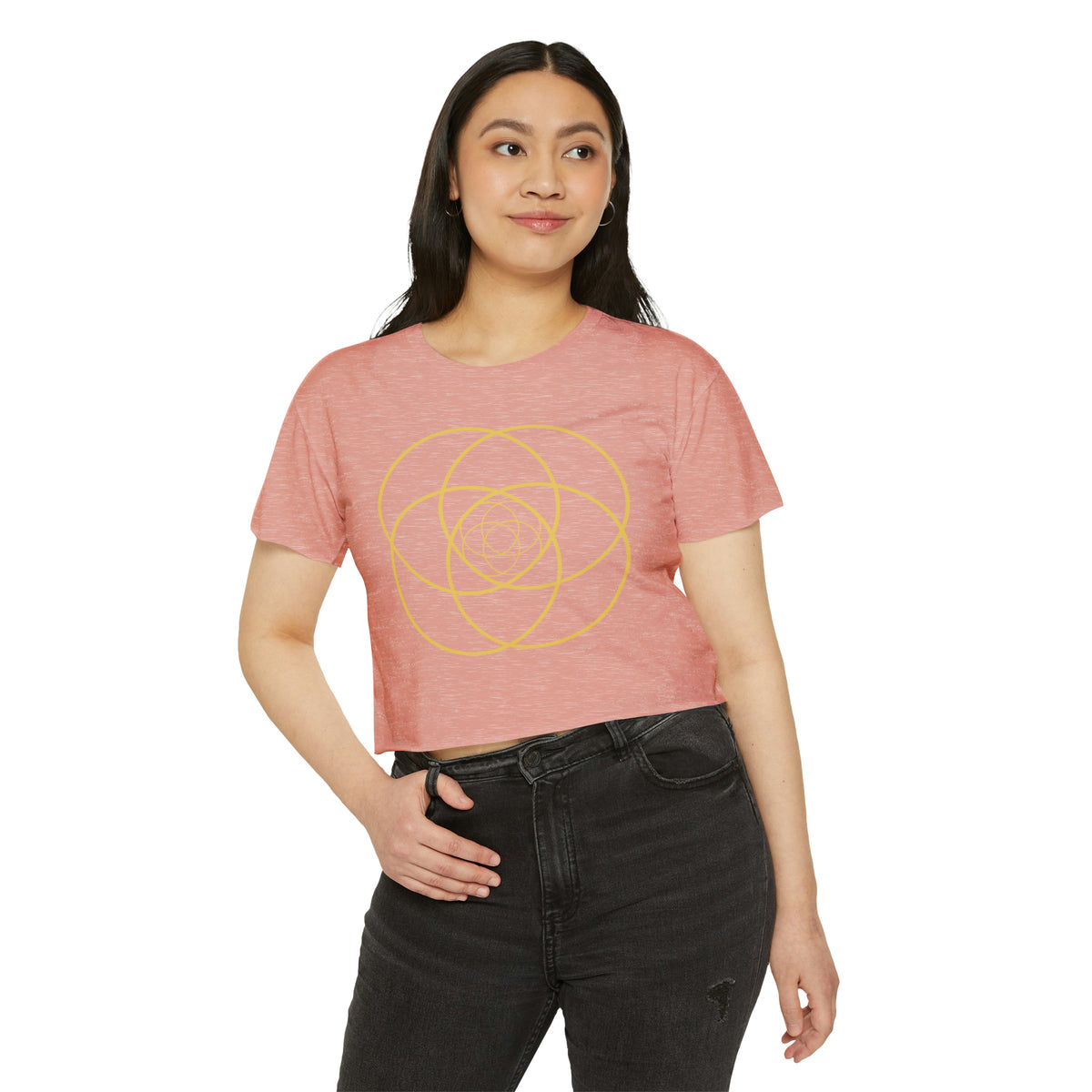 Intersecting Circles Women's Crop Top