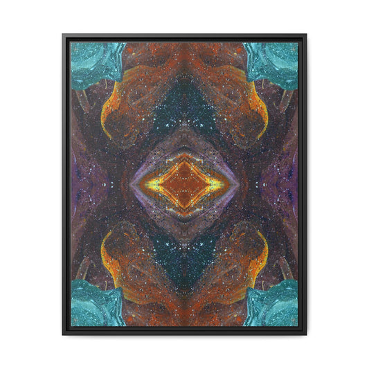 The Symmetry of Life Framed Canvas Print | Abstract Art