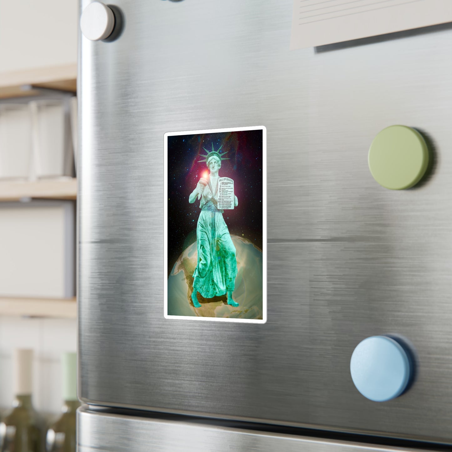 Divine Lady Liberty Vinyl Decal Sticker