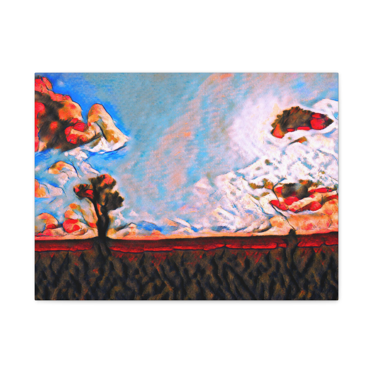 The Living Earth Canvas Print | Abstract Art