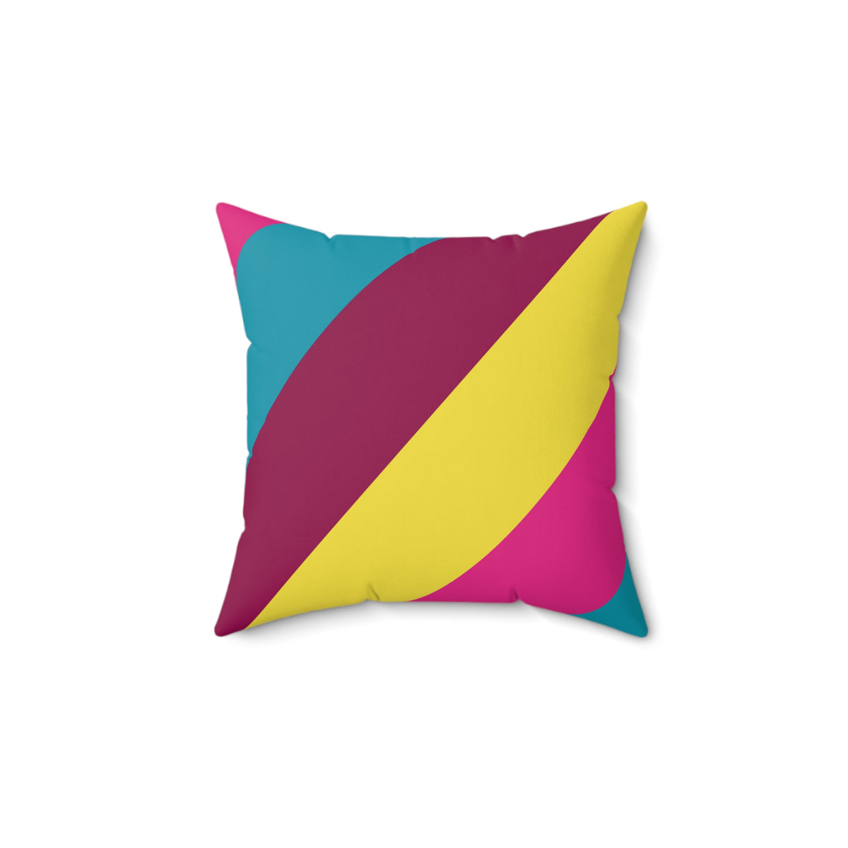 Pop Stripes Faux Suede Throw Pillow