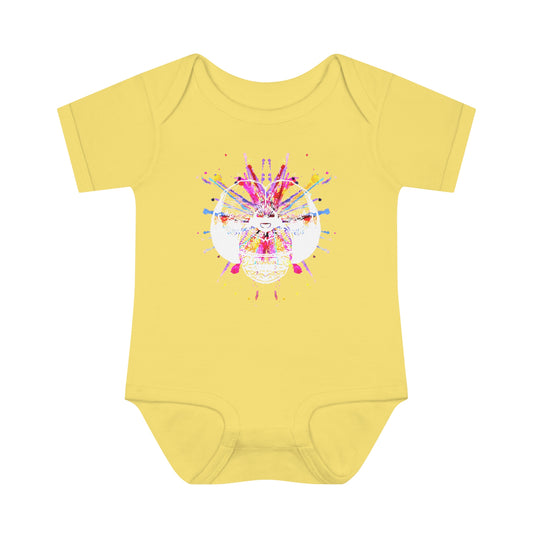 Dragonfly Color Splash Baby Onesie 6M-18M (multicolors)