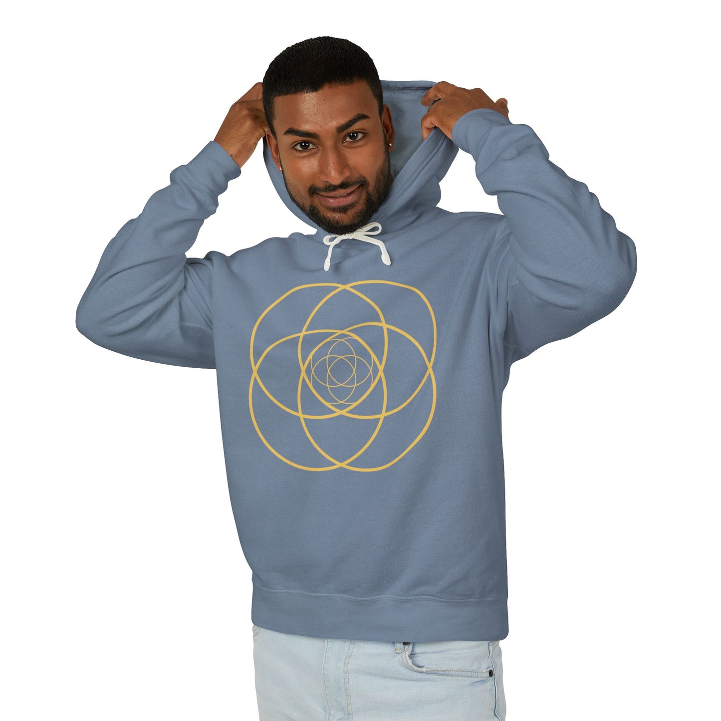 Intersecting Circles 100% Cotton Adult Hoodie (multicolors, S-3XL)