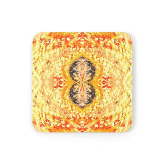 Fire Spirits 4-Piece Corkwood Coaster Set