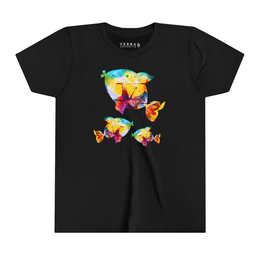 Happiness is a Painted Fish Kids' T-Shirt (multicolors)