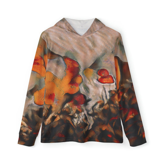 Burnt Umber Rocks Men's Performance Hoodie