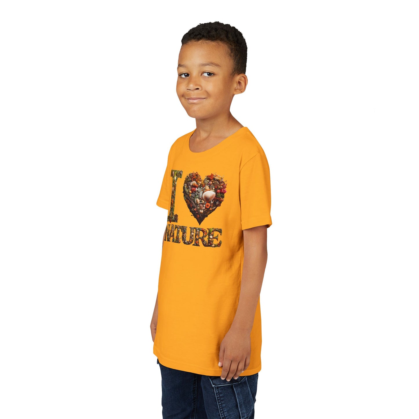 I Heart Nature Short Sleeve Kids' T-Shirt (multicolors)