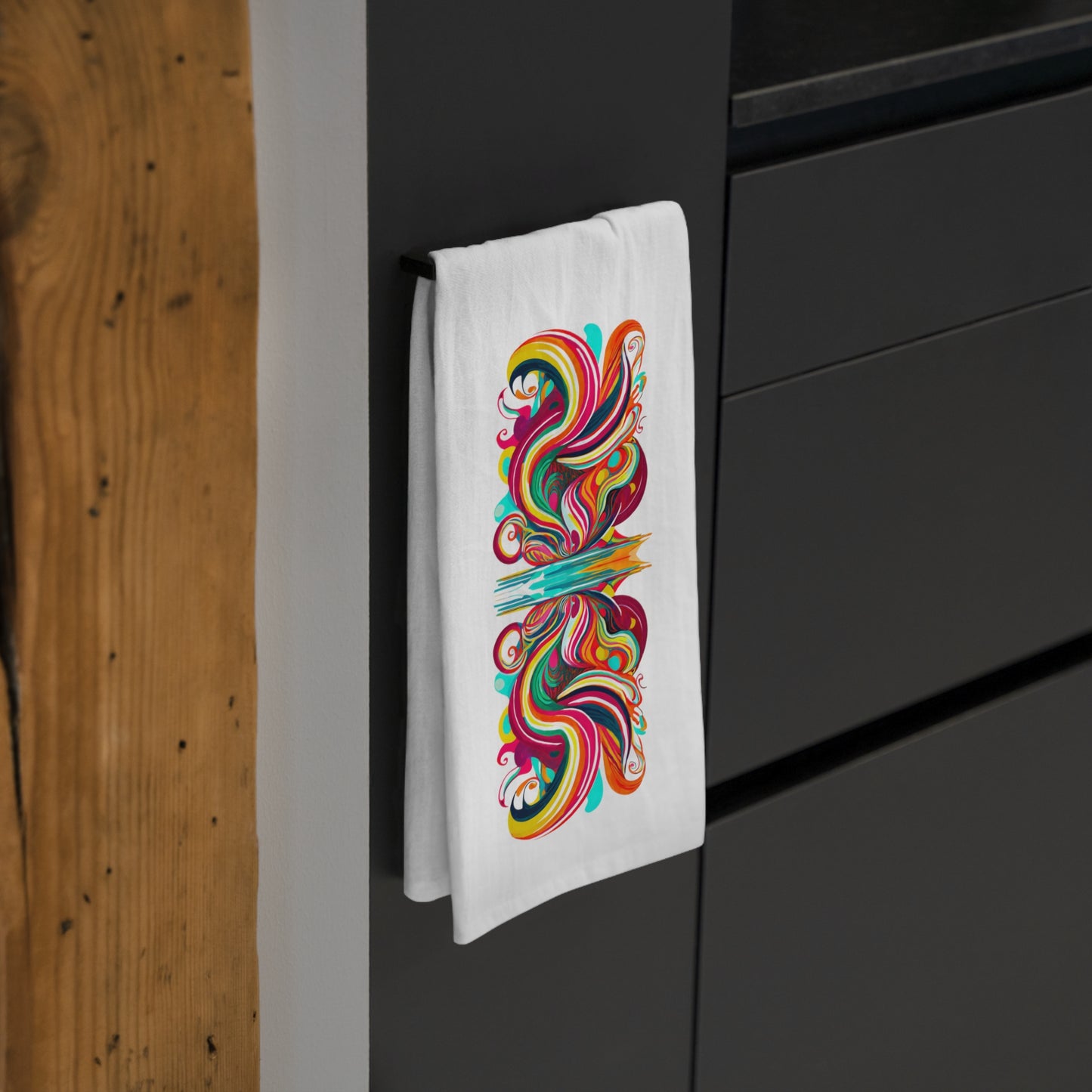 Butterfly Symmetry Large Cotton Dish Towel