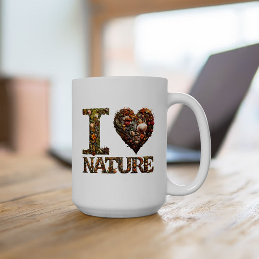 I Heart Nature 15oz Ceramic Mug