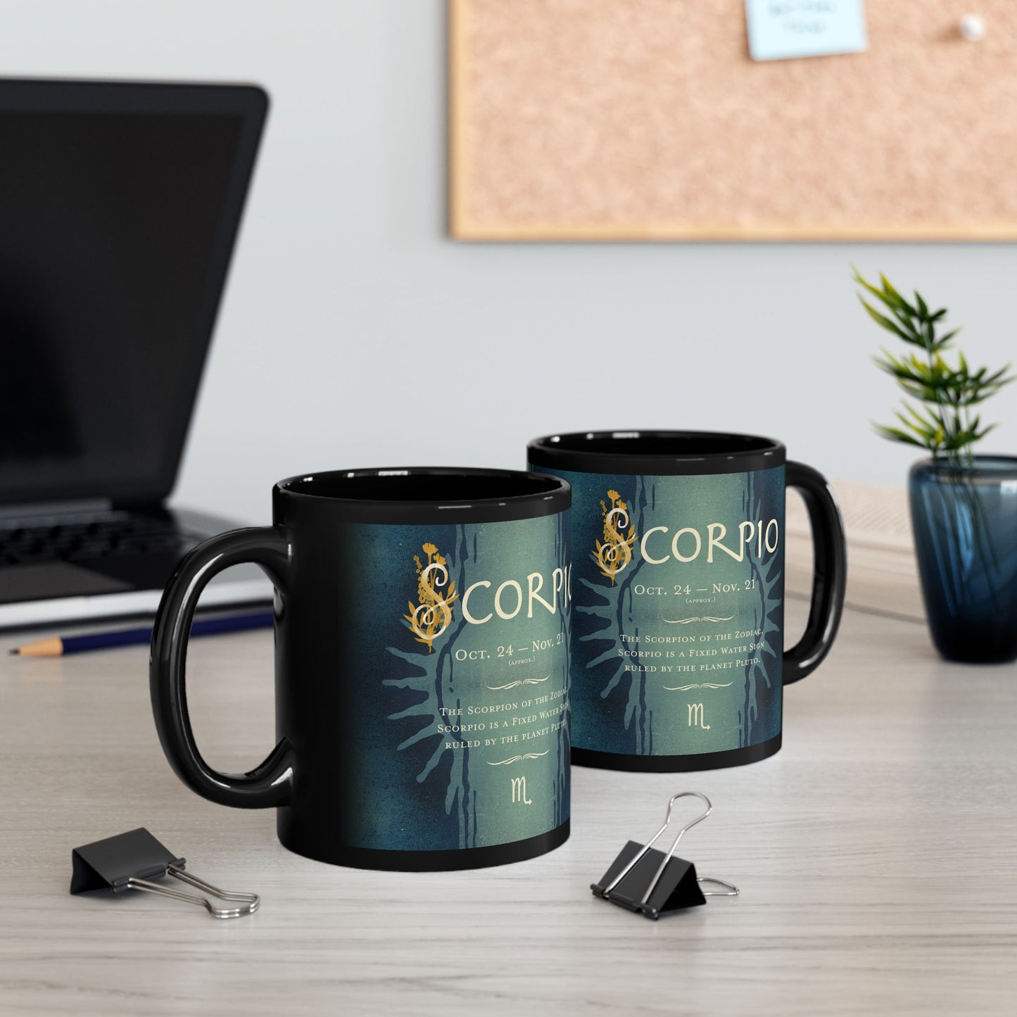 Scorpio Zodiac Vibes 11oz Black Mug