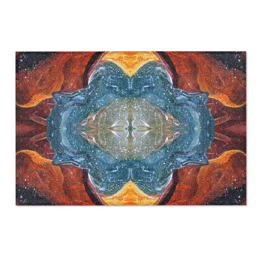 Cosmic Cell Division Abstract Art Indoor Rug