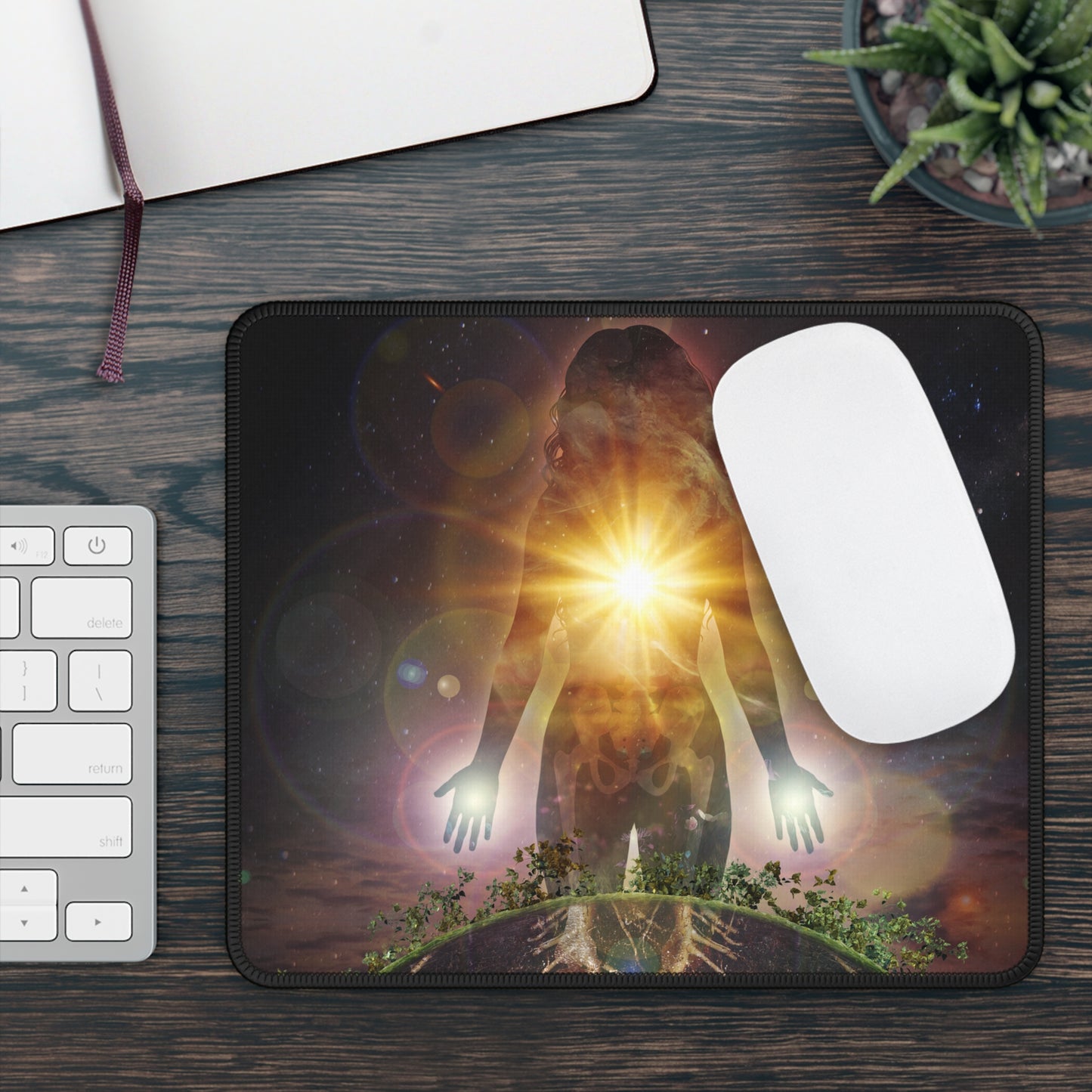 Persephone's Divinity Large Mouse Pad | Surreal Art