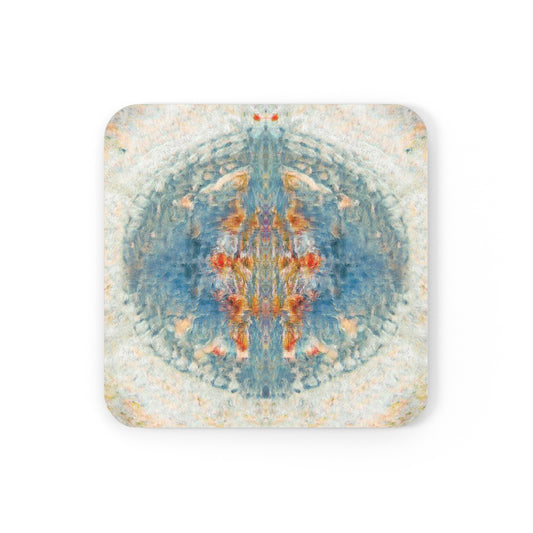 Water Spirits 4-Piece Corkwood Coaster Set