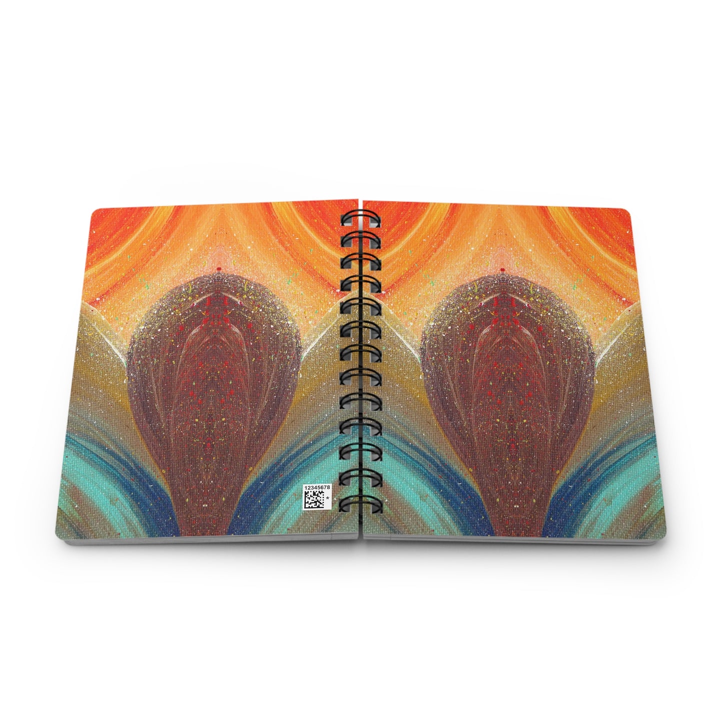 Flow of Magnetism Spiral-Bound Lined Notebook
