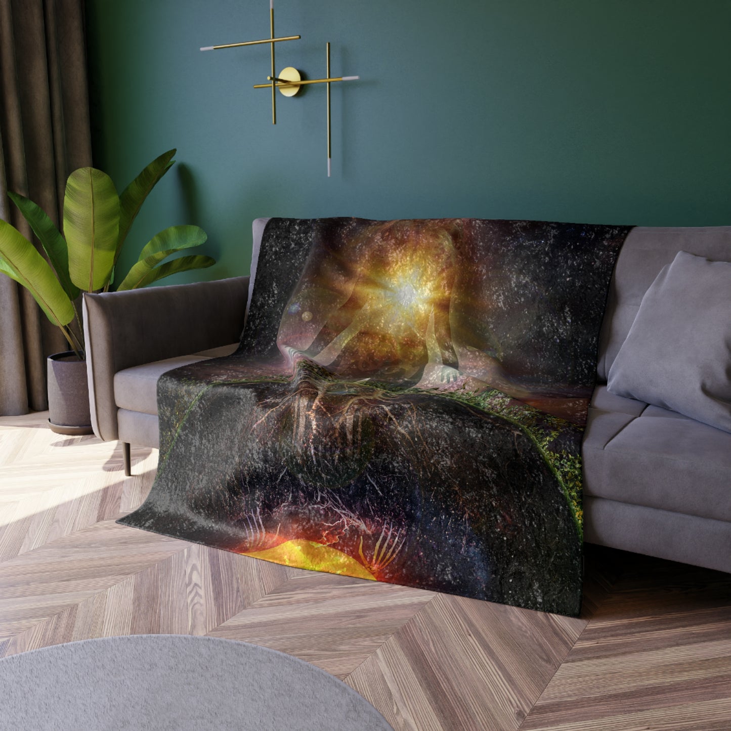 Persephone's Divinity Crushed Velvet Blanket