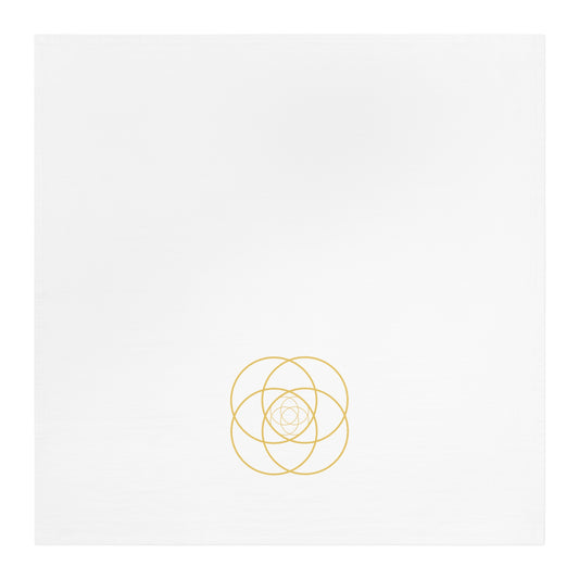 Intersecting Circles Large Cotton Dish Towel