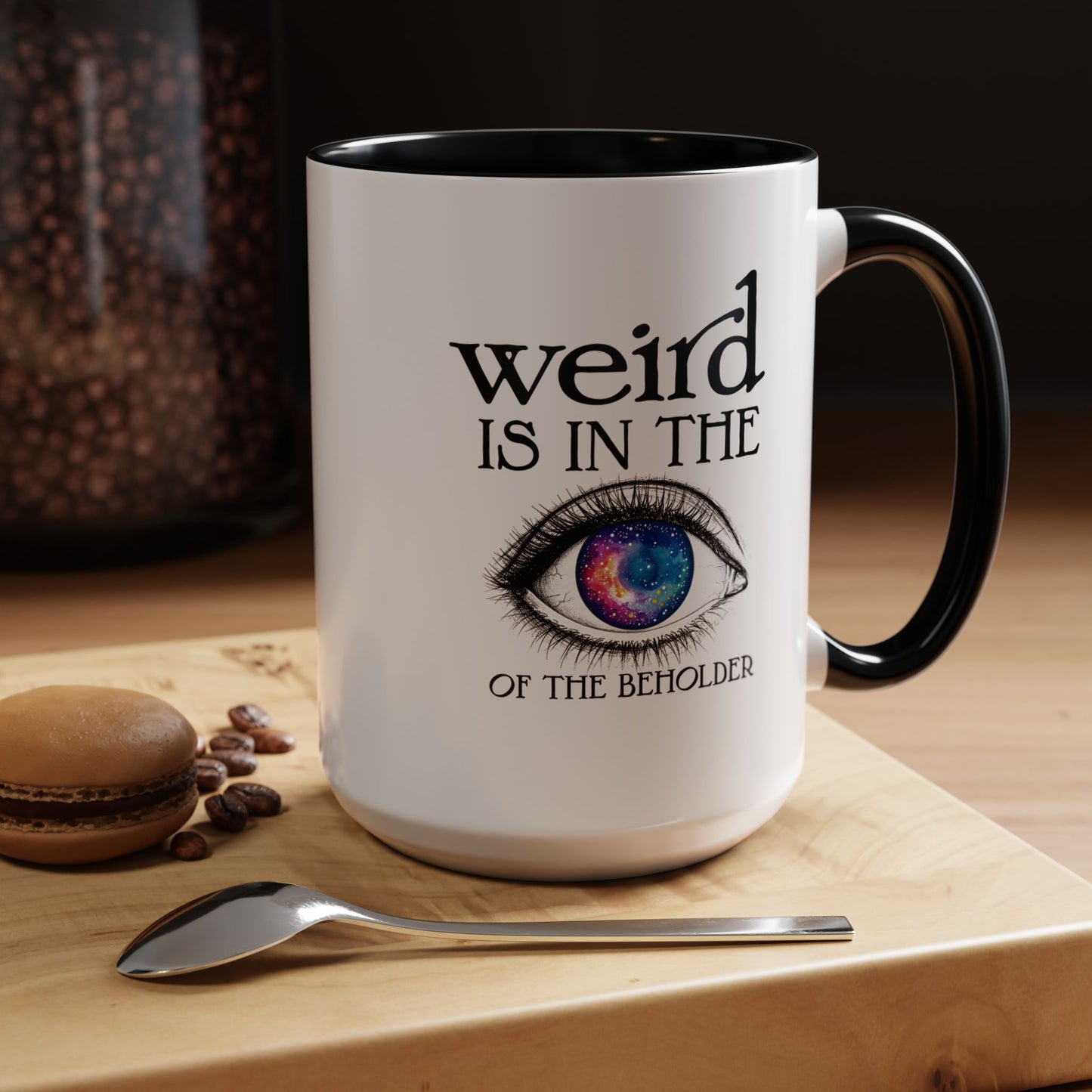 Weird Eye Colorful Ceramic Mug (11, 15oz)
