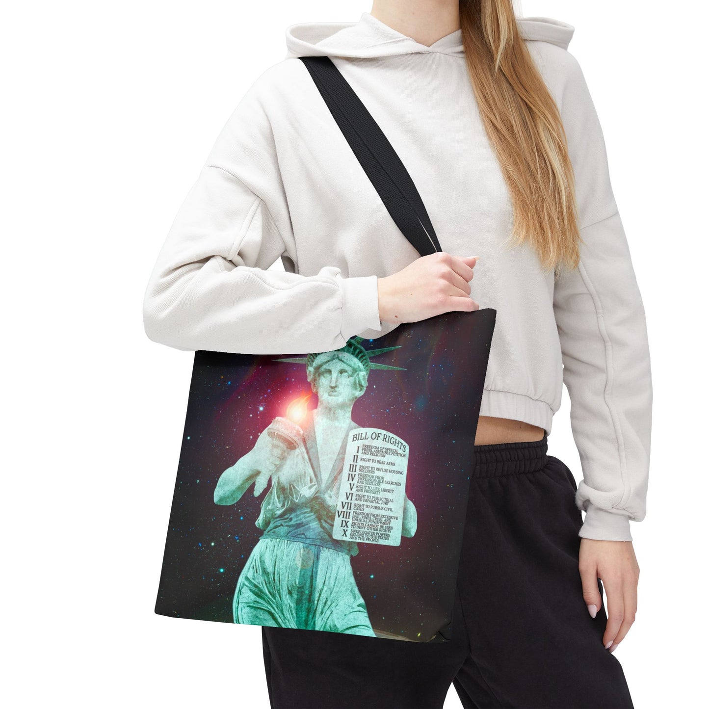 Divine Lady Liberty Tote Bag | Surreal Art