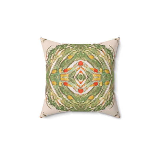 Earth Spirits Faux Suede Throw Pillow