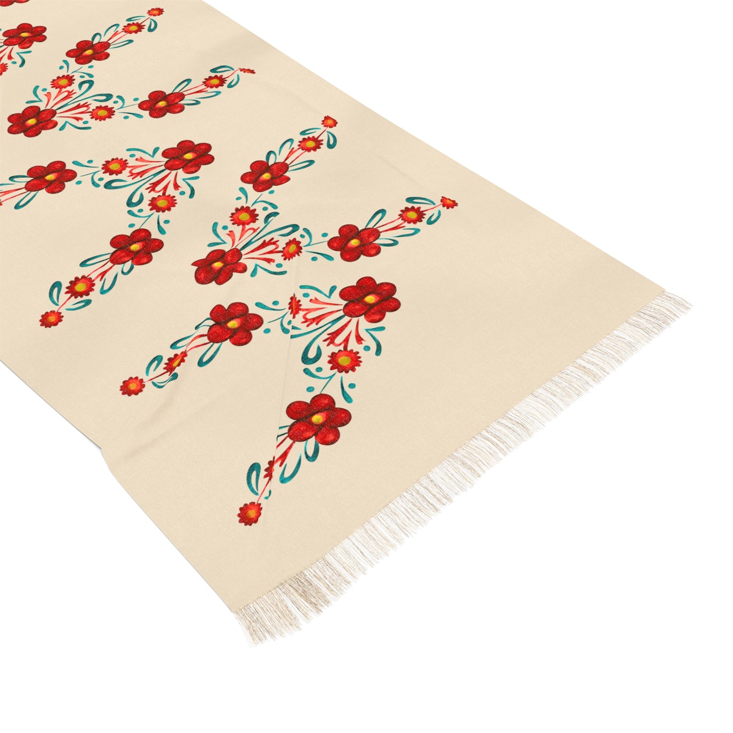 Painted Summer Flowers Fashion Scarf Wrap