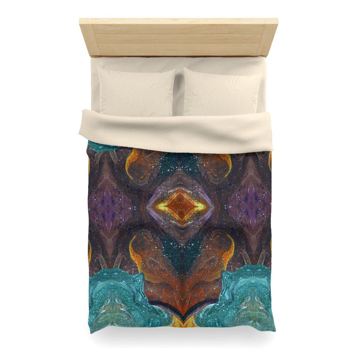 Symmetry of Life Woven Duvet Cover