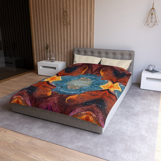 Cosmic Cell Division Woven Duvet Cover