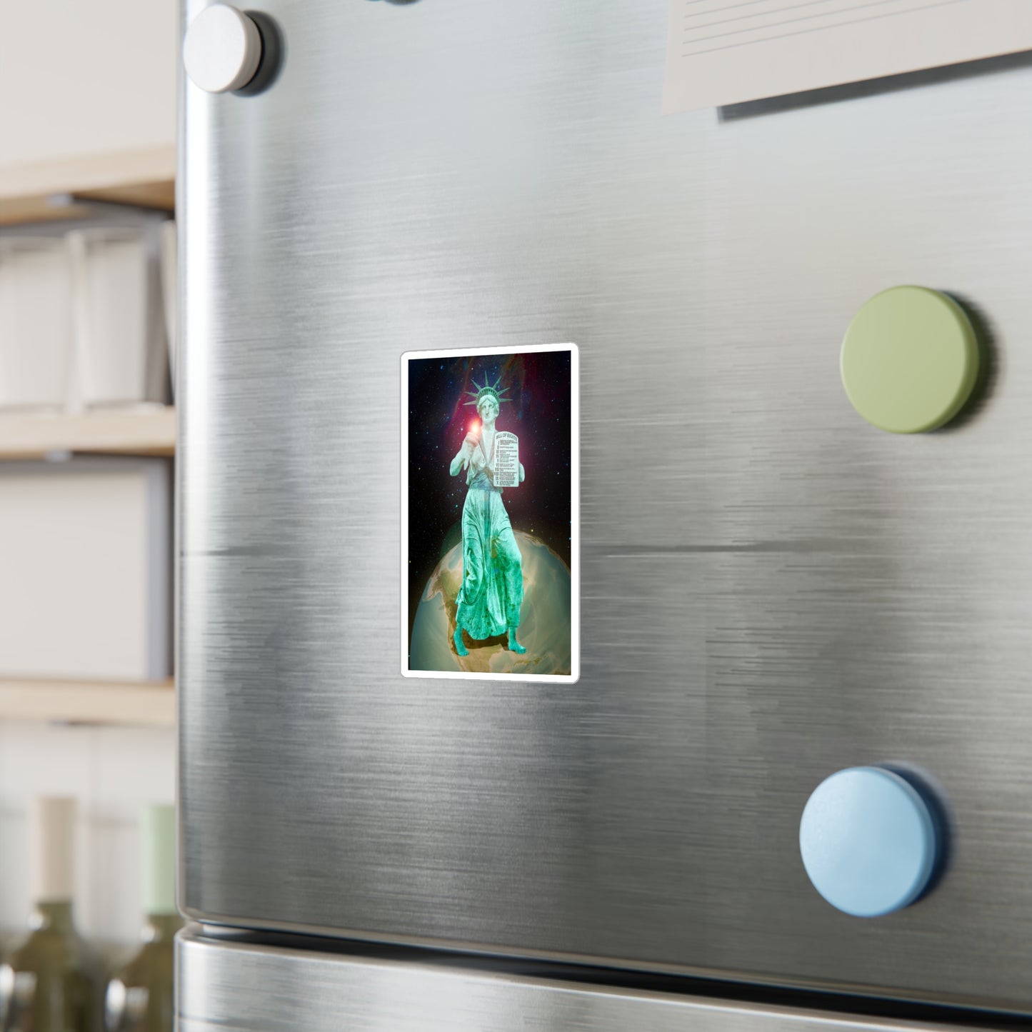 Divine Lady Liberty Vinyl Decal Sticker