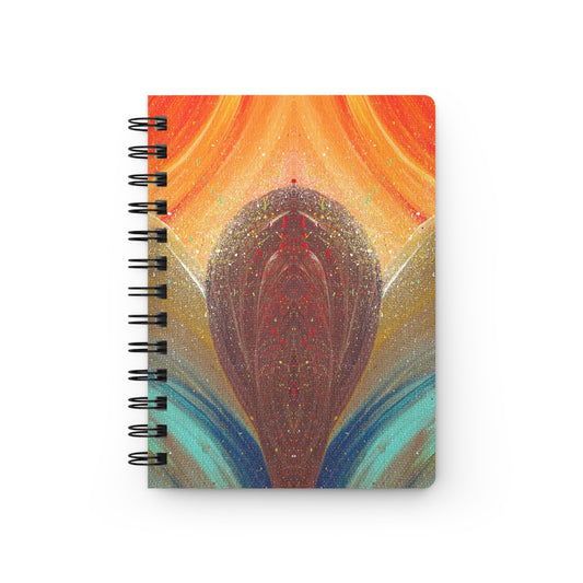 Flow of Magnetism Spiral-Bound Lined Notebook
