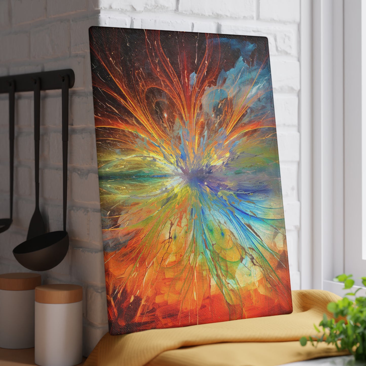 Cosmic Clockworks Tempered Glass Cutting Board (2 sizes)