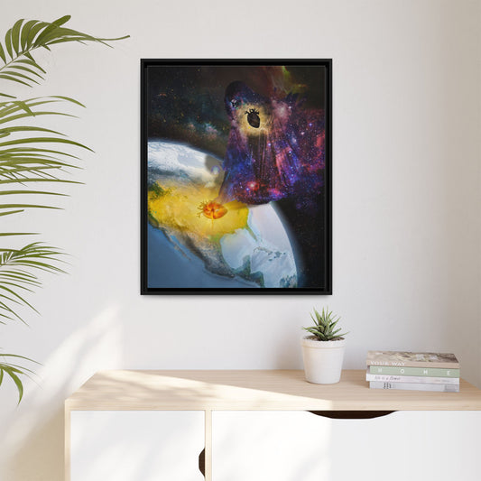Pandora's Hope Framed Canvas Print | Surreal Art