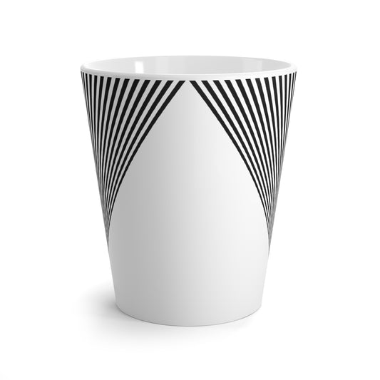 Black & White Symmetry Latte Mug