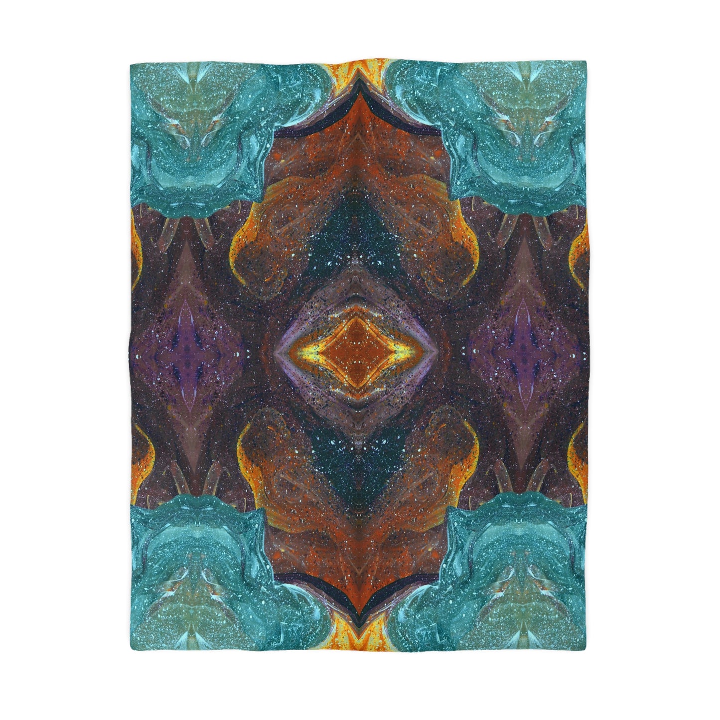 Symmetry of Life Woven Duvet Cover