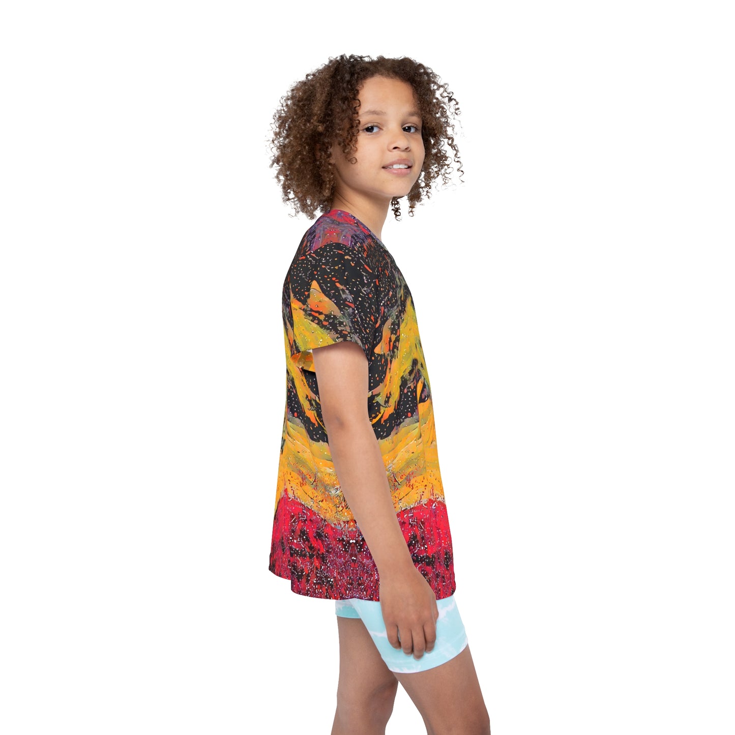 An Ocean of Color Kids' Poly Tee