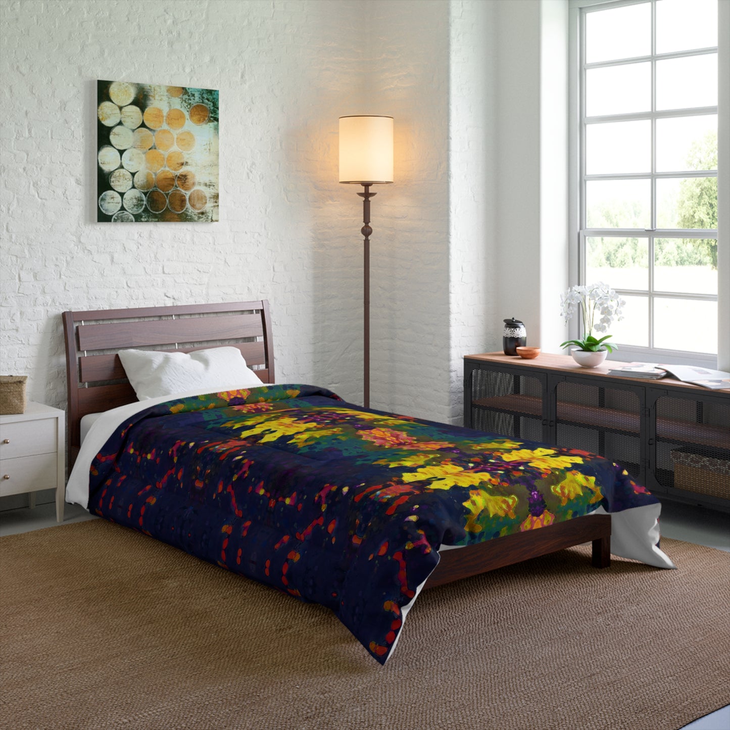 Equinox Polyester Comforter | Abstract Art Blanket
