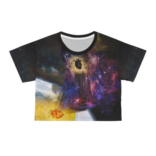 Pandora's Hope Surreal Art Crop Top