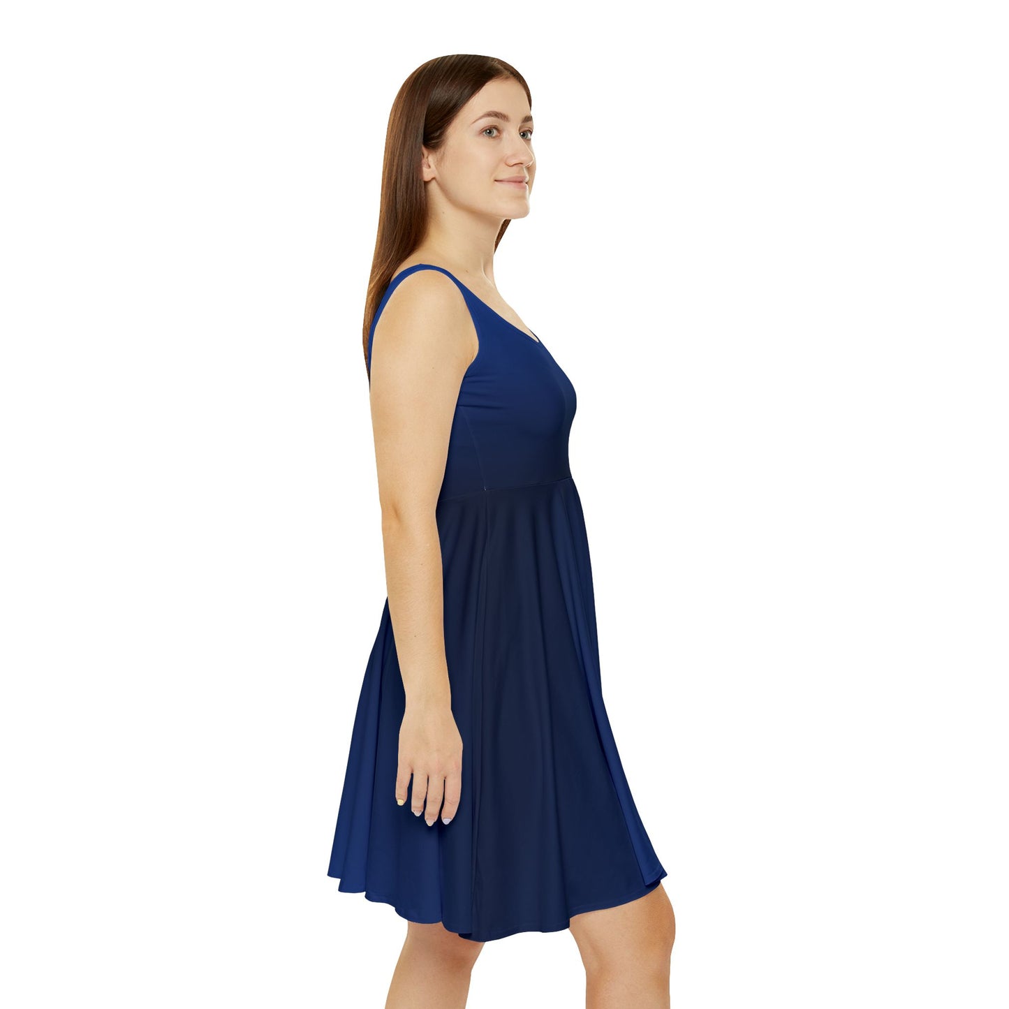 Sapphire Blue Ombré Women's Skater Dress